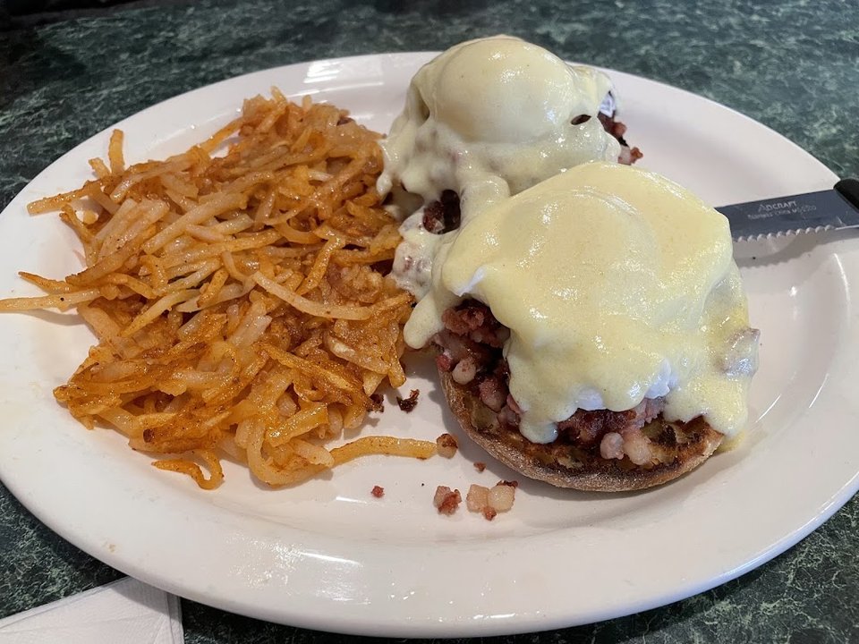 Irish Benedict with Hash Browns